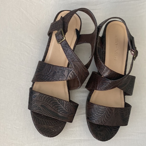 Bella vita sandals, brown. - Picture 7 of 7